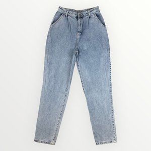 NASTYGAL Collection Women's High Waisted Mom Denim Jeans Blue Medium Wash 6